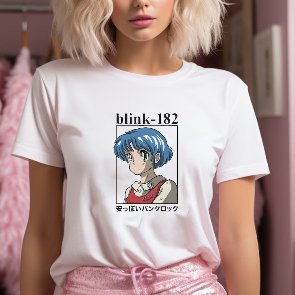 Blink 182 Anime Ringer Fully Tshirt Gift For Fan